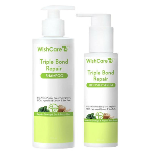Wishcare Triple Bond Repair Combo - For Dry & Frizzy Hair with Amino Peptide for Damaged Hair Grab2Buy Wishcare Grab2Buy