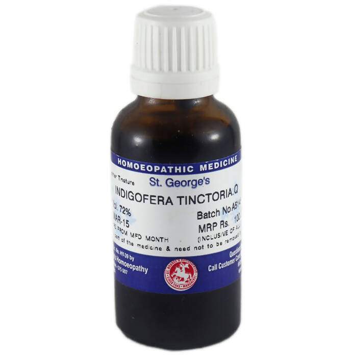 St. George's Homeopathy Indigofera Tinctoria Mother Tincture Q - Distacart