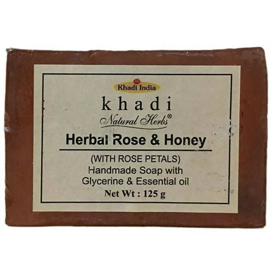 Khadi Natural Herbs Herbal Rose and Honey Soap - Grab2buy