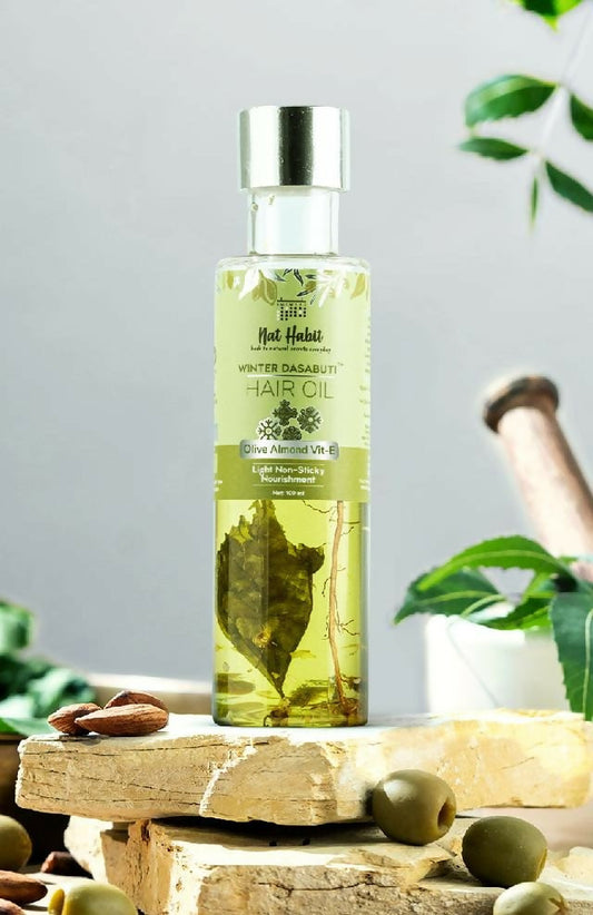 Nat Habit Olive Almond Vit-E Winter Hair Oil