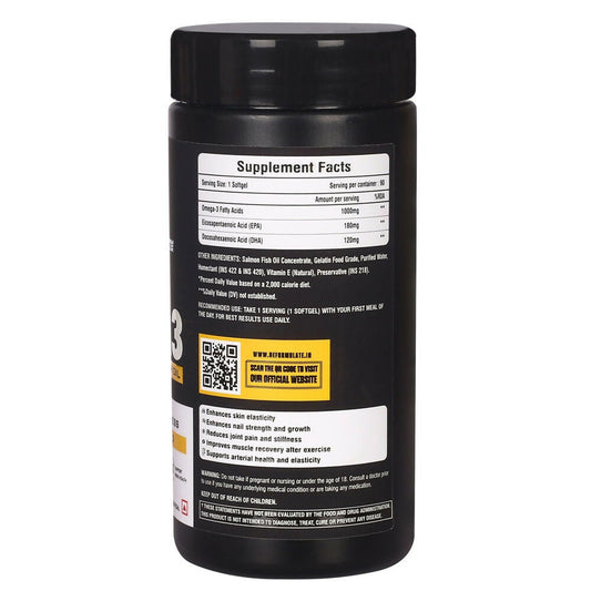 Reformulate Omega3 Fish Oil I Support Heart Health I Support Immune Strength I Support Bone Health I Nutraceutical Softgels