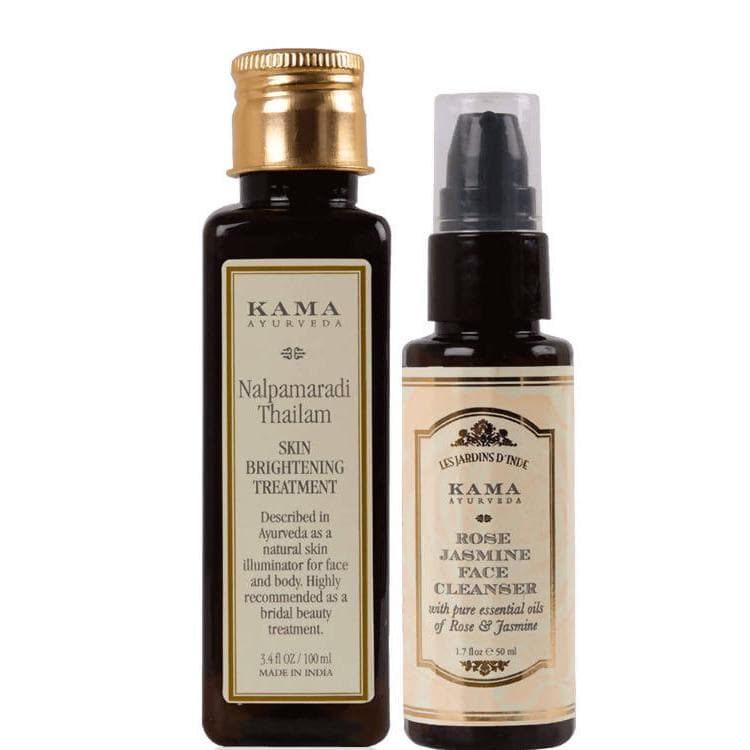 Kama Ayurveda Nalpamaradi Thailam & Rose Jasmine Face Cleanser Combo - Distacart