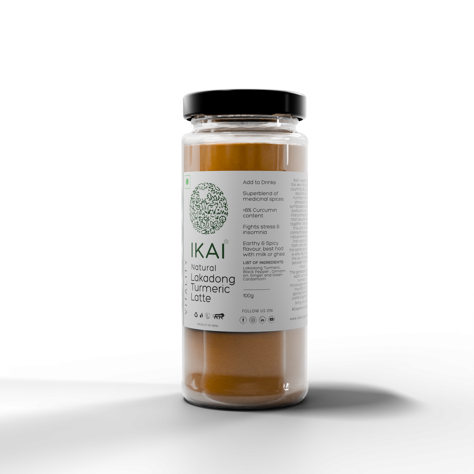 3 - Natural Lakadong Turmeric Latte - 100g