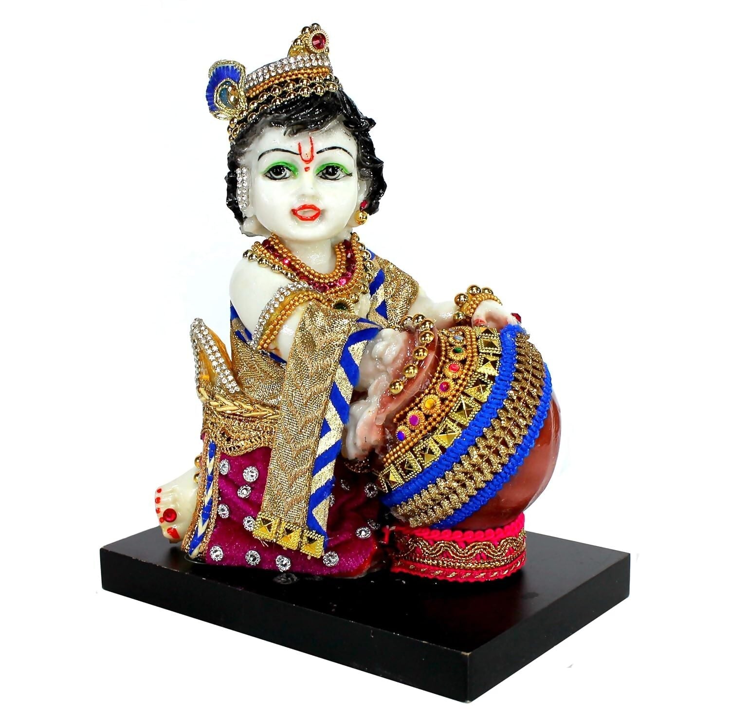 Esplanade Resin Krishna Makhan Chor Statue - Grab2buy