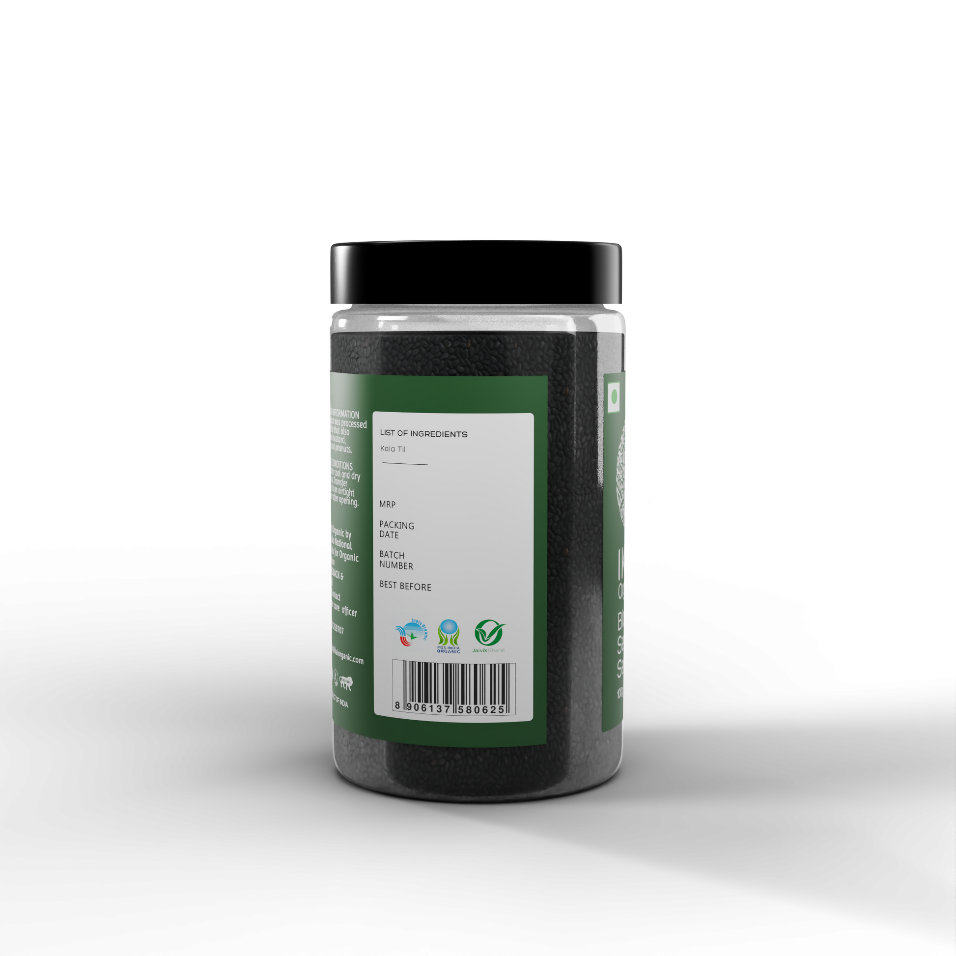 6 - Organic Black Sesame Seeds - 100g (1)