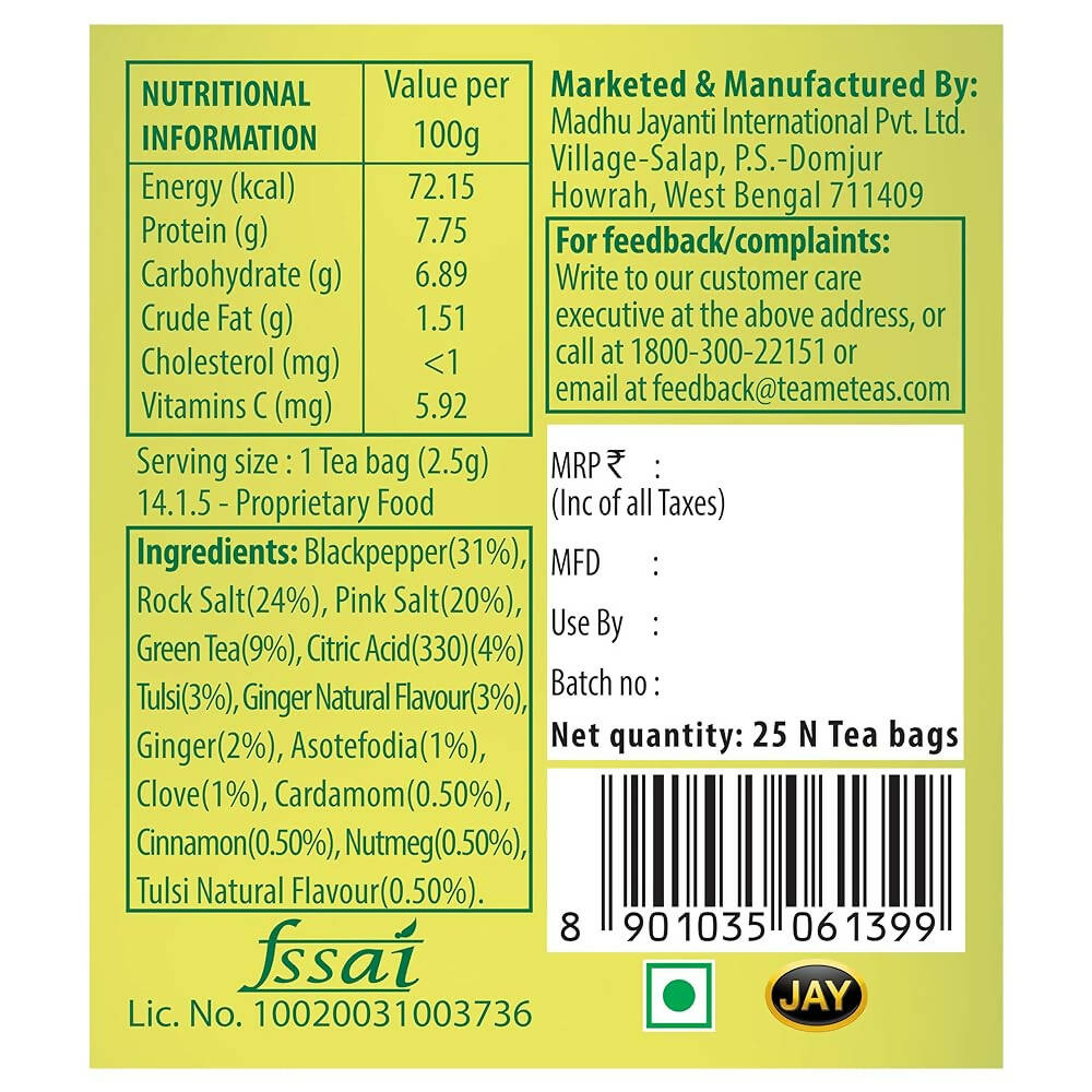 TE-A-ME Cleanse Kadha Green Tea Bags - Grab2buy