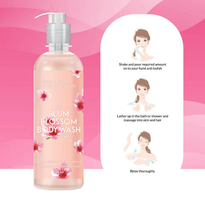 Blossom Kochhar Aroma Magic 3In1 Plum Blossom Bodywash - Grab2buy