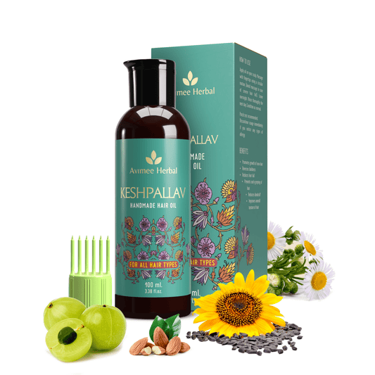 Avimee Herbal Hair Growth Kit: Keshpallav Hair Oil, Shakuntala Hair Cleanser And Scalptone Hair Growth Serum Grab2Buy Avimee Herbal Grab2Buy