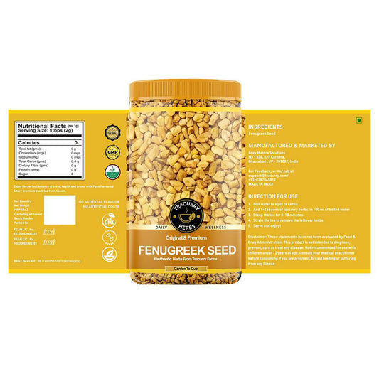 Teacurry Organic Fenugreek Seed (Methi Seeds) - Grab2buy