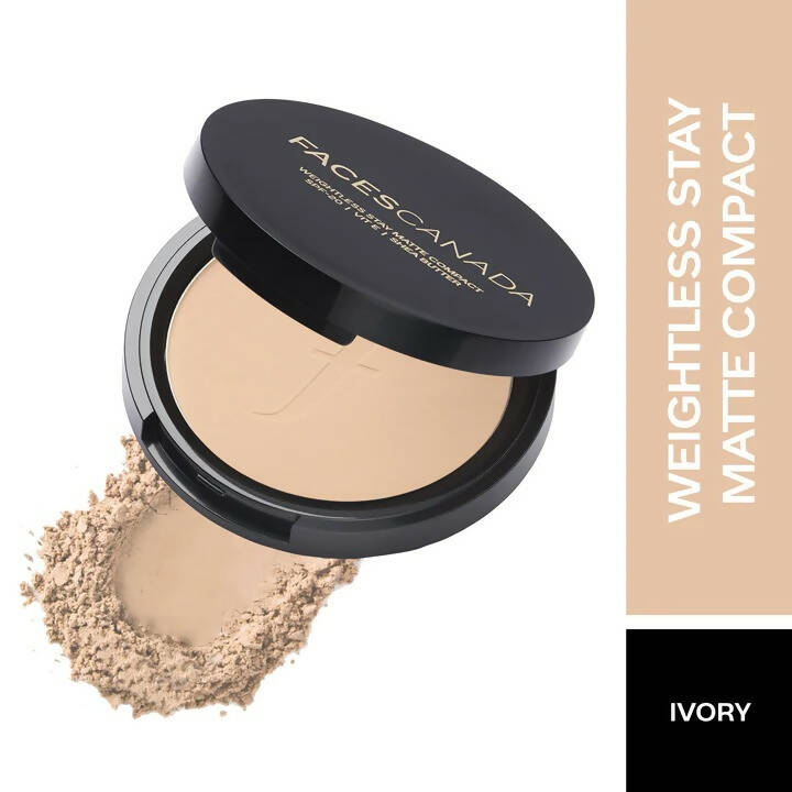 Faces Canada Weightless Stay Matte Compact SPF20-Ivory 01 - Distacart