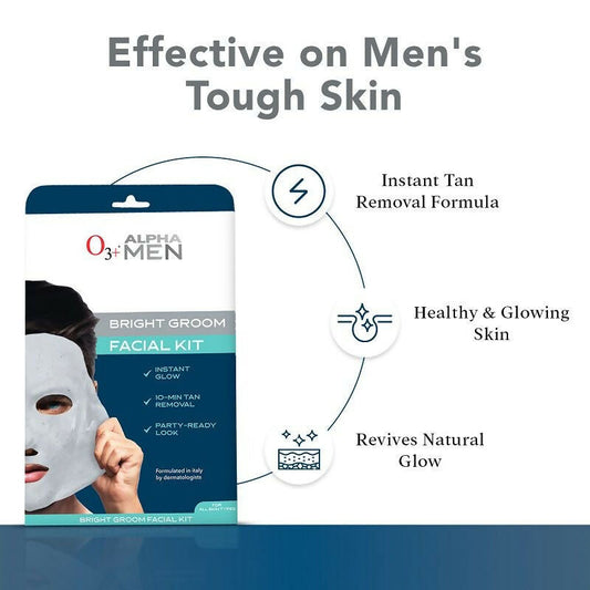 Professional O3+ Alpha Men Bright Groom Facial Kit Grab2Buy Professional O3+ Grab2Buy