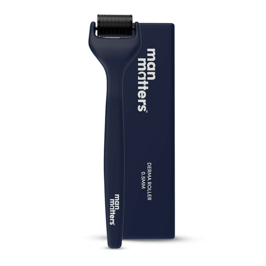 Man Matters Advance Derma Roller For Hair & Beard - 540 Micro 0.5mm Titanium Alloy Needles Grab2Buy Man Matters Grab2Buy