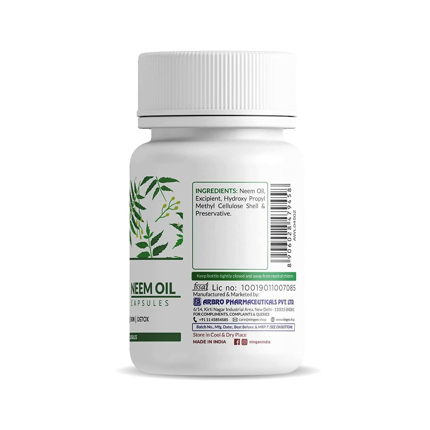Ningen Neem Oil Capsules - Grab2buy