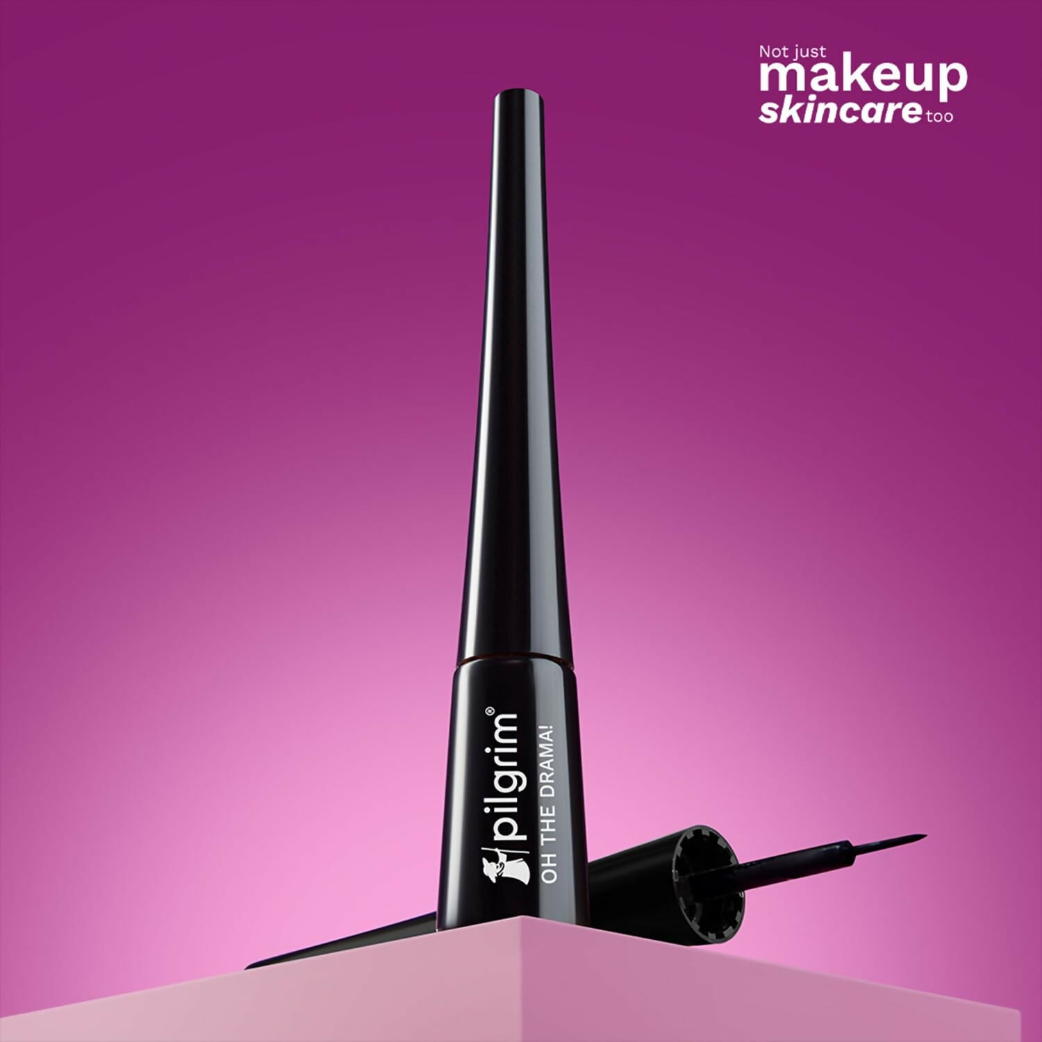 Pilgrim Metallic Eyeliner Black Scandal, Long Lasting & Smudge Proof Enriched With Argan Oil - Grab2buy