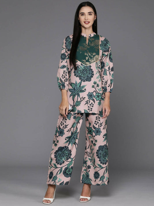 Ahalyaa Women's Traditional Wear Co-ods - Tan