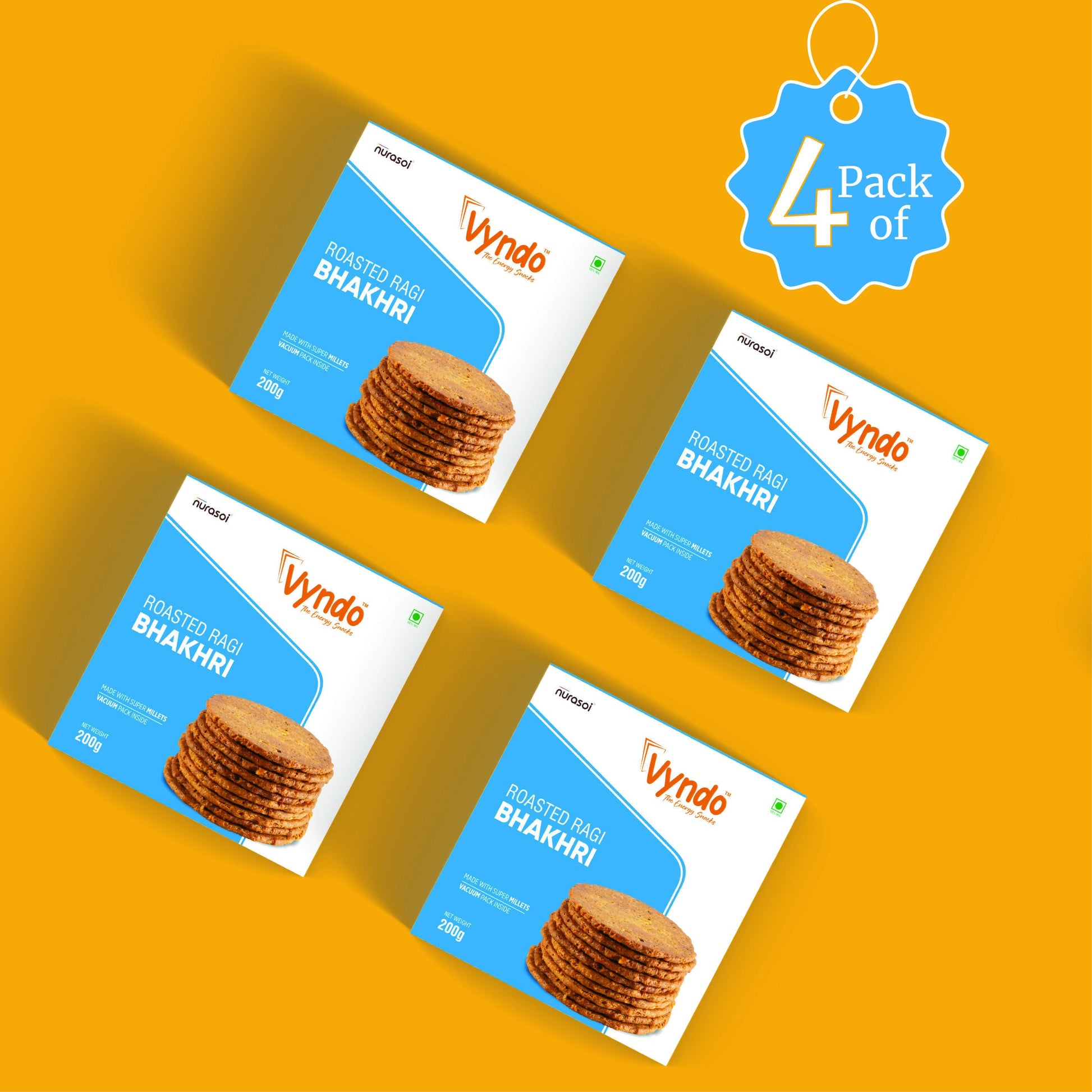 Vyndo Roasted Ragi Bhakhri - Grab2buy
