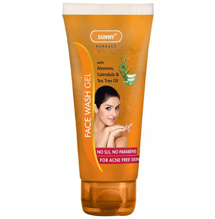 Bakson's Sunny Herbals Face Wash Gel With Aloevera, Calendula & Tea Tree Oil - Grab2buy