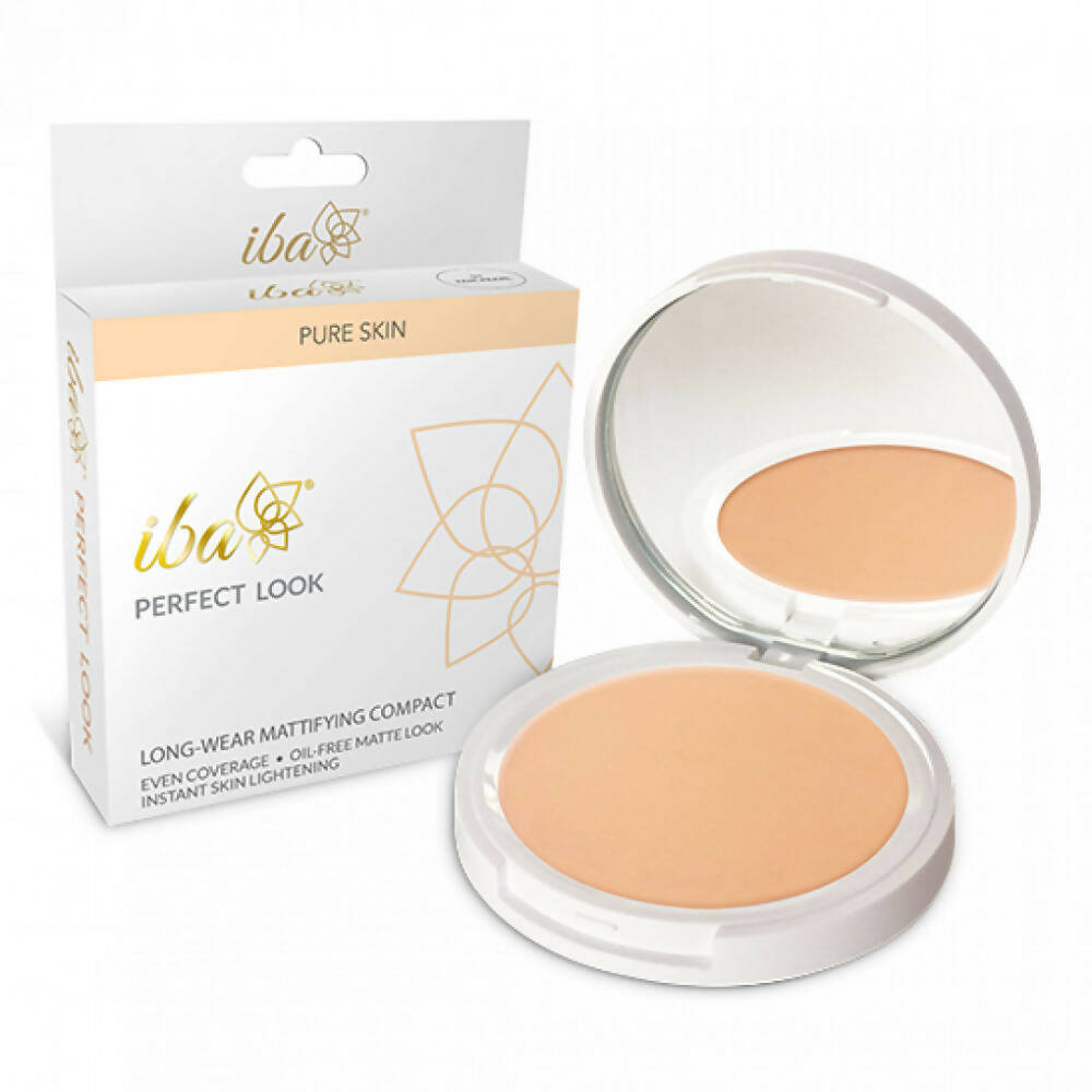 Iba Perfect Look Long-Wear Mattifying Compact SPF 15 - 01 Fair Pearl - Distacart