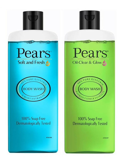 Pears Soft & Fresh and Oil Clear Body Wash Combo Grab2Buy Pears Grab2Buy