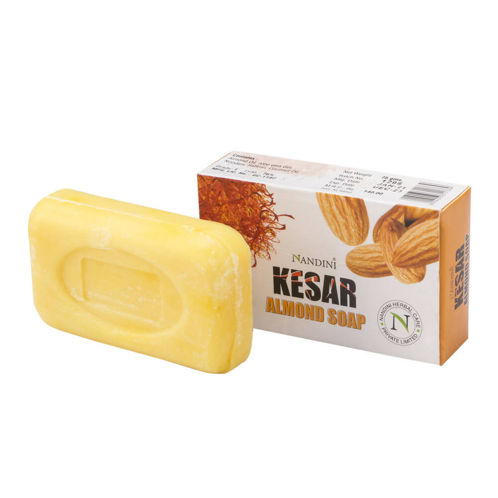 Nandini Herbal Kesar Almond Soap - Grab2buy