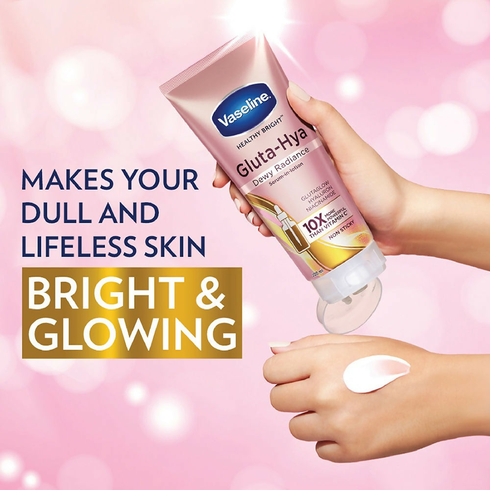 Vaseline Gluta Hya Serum-in-Lotion - Dewy Radiance, Overnight Radiance & Flawless Glow Combo - Grab2buy