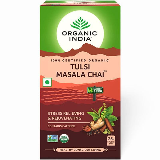 Organic India Tulsi Masala Chai 25 Tea Bags - Grab2buy