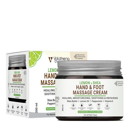 Volamena Organics Lemon & Shea Hand And Foot Whitening Massage Cream Grab2Buy Volamena Grab2Buy