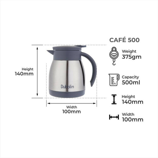 Dubblin Cafe Stainless Steel Double Wall Vacuum Insulated Thermos Flask Grab2Buy Dubblin Grab2Buy