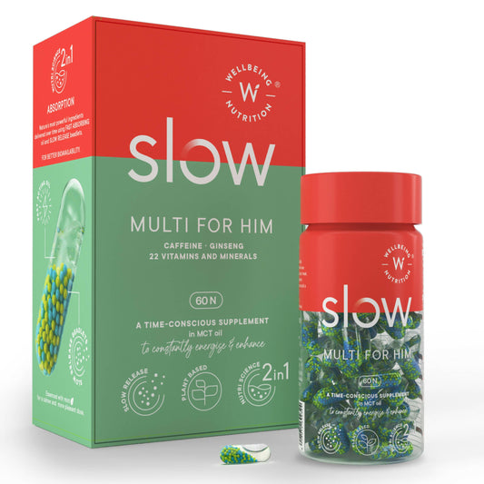 Wellbeing Nutrition Slow | Multivitamin for Him Capsules - Grab2buy