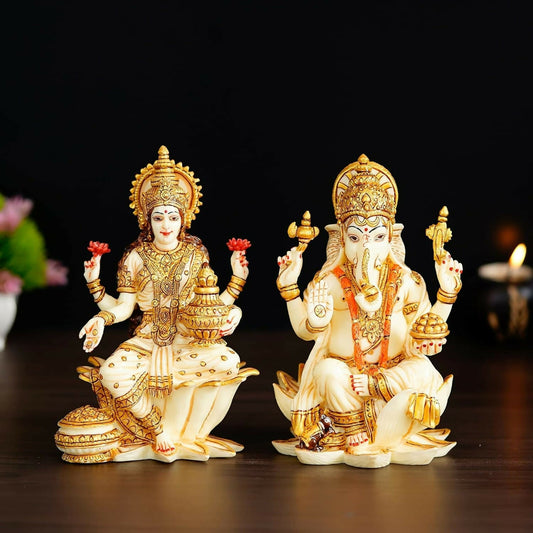 Mukundra Art N Craft 7 Goddess Lakshmi Ganesha Statue - Grab2buy