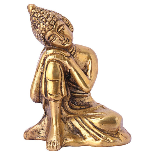 DreamKraft Metal Lord Buddha Idol - Grab2buy