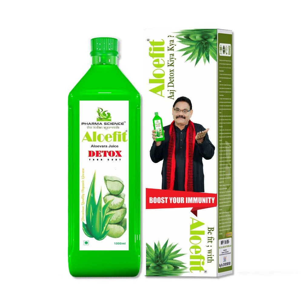 Pharma Science Aloe Vera Juice With Pulp Bottle - Grab2buy