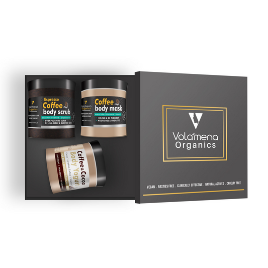 Volamena Organics Coffee De-Tan Body Polishing Kit Grab2Buy Volamena Grab2Buy