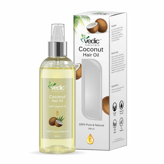 Vedic Naturals Virgin Coconut Hair Oil With Vitamin-E Grab2Buy Vedic Naturals Grab2Buy