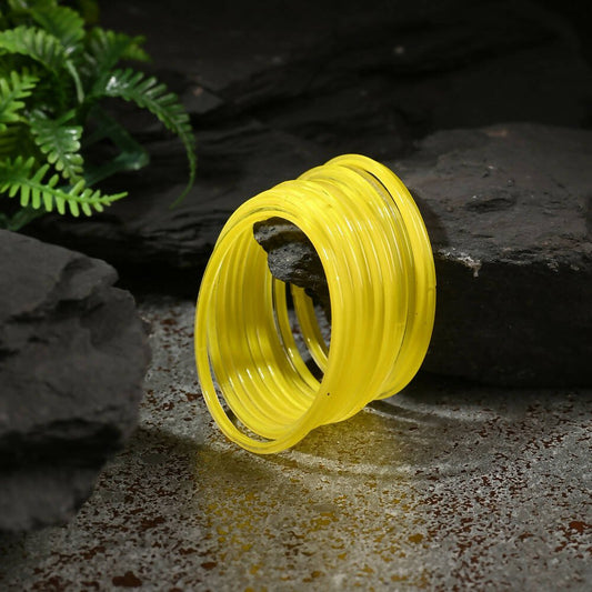 Afast Shining Yellow Glass Party, Wedding, Daily Use Bangle Set, Pack Of 12 | Grab2Buy
