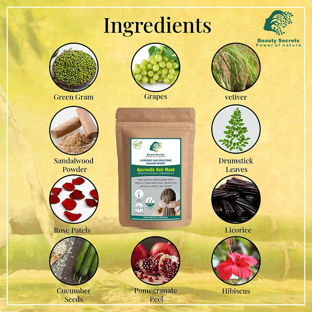 Beauty Secrets Ayurvedic Hair Mask - Grab2buy