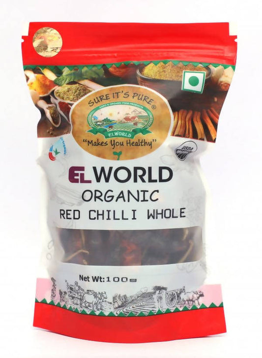 El World Organic Red Chilli Whole - Grab2buy