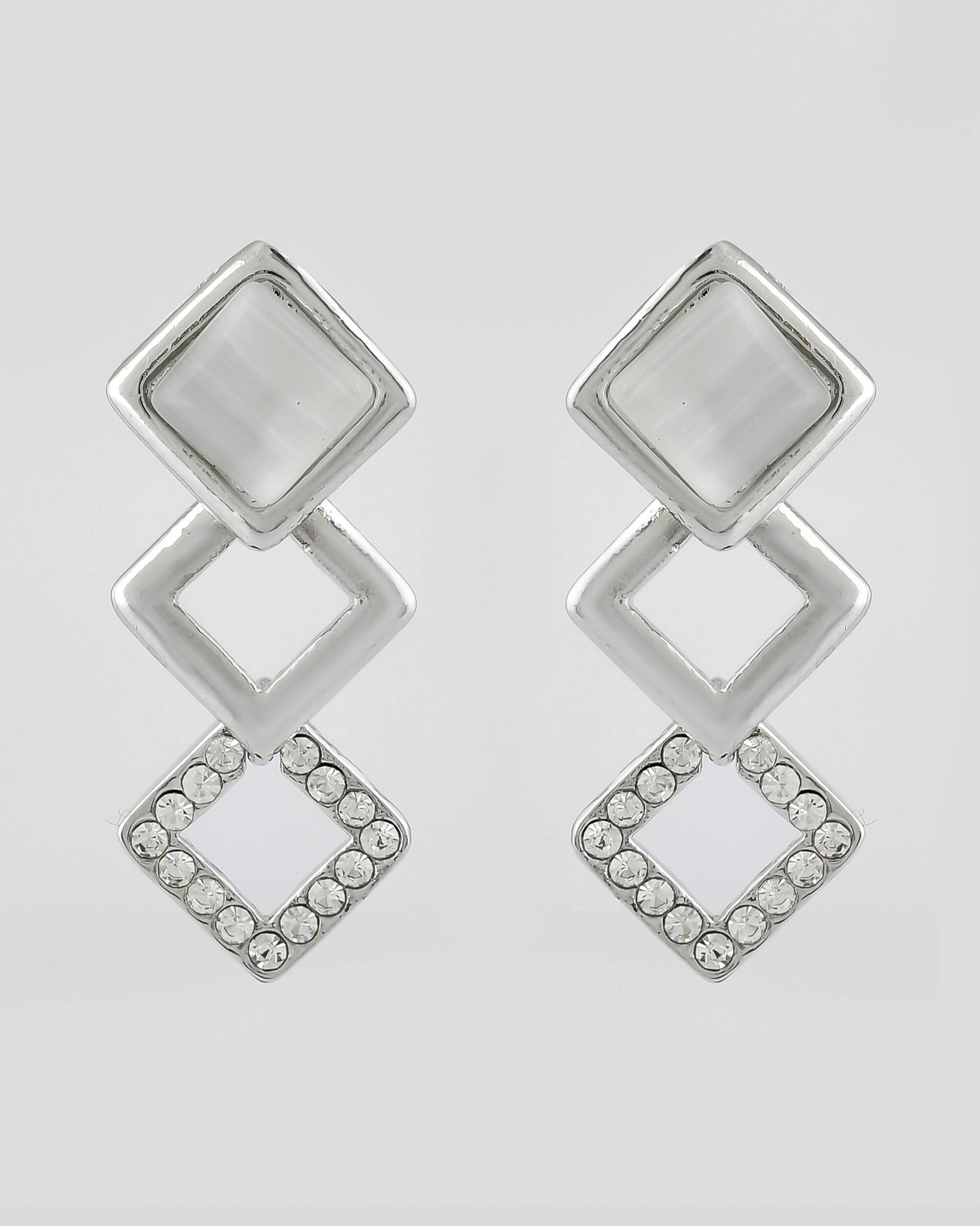 VOJ Stainless Steel Silver Silver Jewellery Set (Pack of 2) - Grab2buy