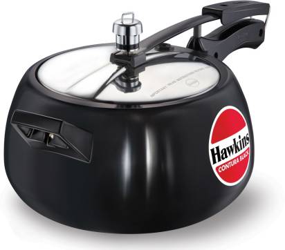 Hawkins Contura Black 5 L Pressure Cooker (CB50) Grab2Buy Hawkins Grab2Buy