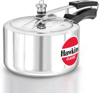 Hawkins Classic Wide Pressure Cooker Aluminium 3 Litre (CL3W) | Grab2Buy