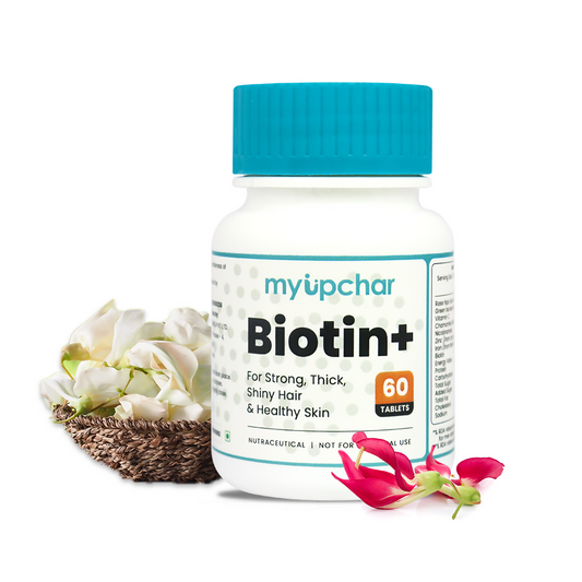myUpchar Ayurveda Biotin+ Tablets - Grab2buy