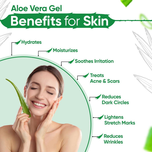 Kazima Pure Aloe Vera Gel For Hair, Acne, Scars, Dark Circles & Sunburn Grab2Buy Kazima Grab2Buy