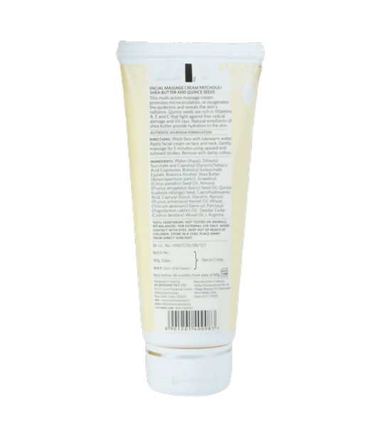 Mantra Herbal Facial Massage Cream Patchouli Shea Butter and Quince Seeds