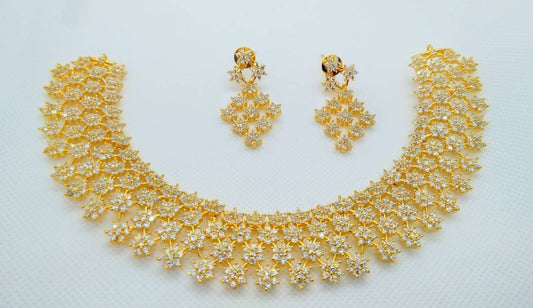 AD Bridal Necklace Set Grab2Buy Mokshi Collections Grab2Buy