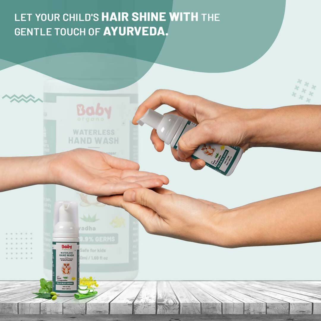 Babyorgano Non Alcoholic Foam Based Waterless Hand Wash for Kids - Grab2buy