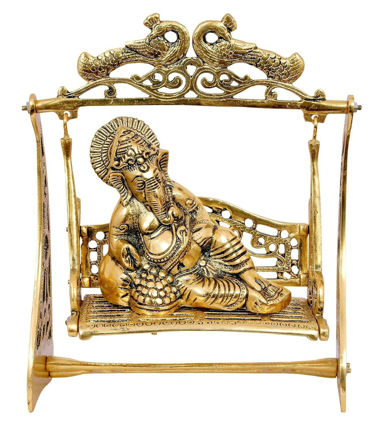 Nexplora Industries Metal Ganesh On Jhula Idol - Grab2buy