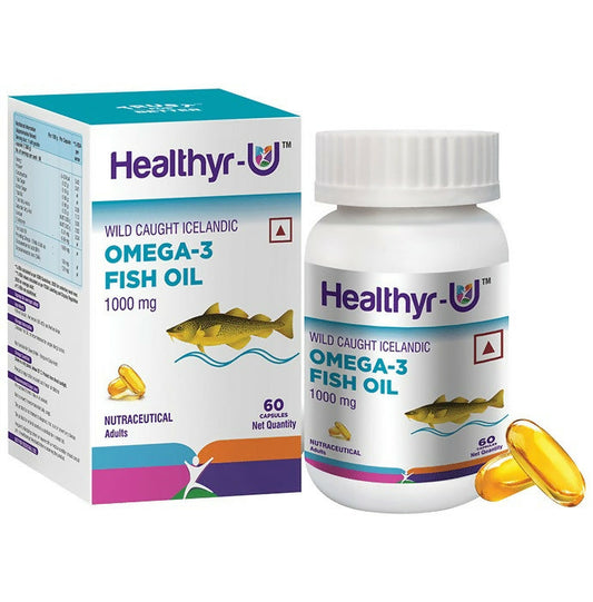 Healthyr-U Omega 3 Fish Oil Capsules - Grab2buy
