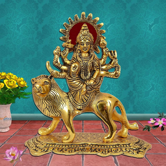 Nexplora Industries Metal Durga Maa Idol - Grab2buy