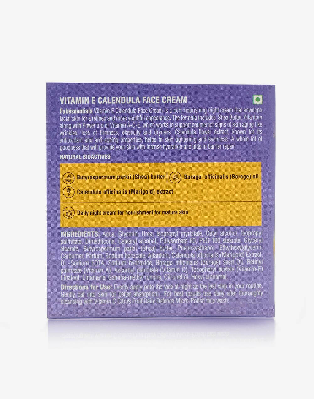Fabessentials Vitamin E Calendula Night Cream - Grab2buy
