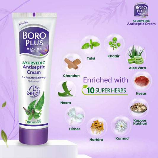 BoroPlus Ayurvedic Antiseptic Moisturisation Cream for Face, Hand & Body Grab2Buy BoroPlus Grab2Buy